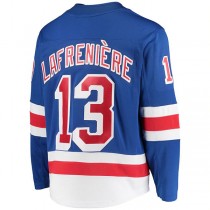 NY.Rangers #13 Alexis Lafreniere Fanatics Branded Premier Breakaway Player Jersey Blue Jersey Stitched American Hockey Jerseys