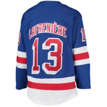 NY.Rangers #13 Alexis Lafreniere Home Premier Player Jersey Blue Jersey Stitched American Hockey Jerseys