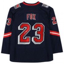 NY.Rangers #23 Adam Fox Fanatics Authentic Autographed 2020-21 Reverse Retro Navy Stitched American Hockey Jerseys