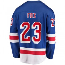 NY.Rangers #23 Adam Fox Fanatics Branded Home Premier Breakaway Player Jersey Blue Stitched American Hockey Jerseys