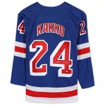 NY.Rangers #24 Kaapo Kakko Fanatics Authentic Autographed Jersey Blue Stitched American Hockey Jerseys
