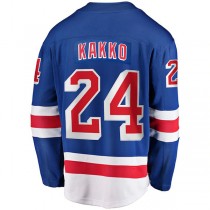 NY.Rangers #24 Kaapo Kakko Fanatics Branded Home Premier Breakaway Player Jersey Blue Stitched American Hockey Jerseys