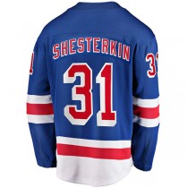 NY.Rangers #31 Igor Shesterkin Fanatics Branded Home Breakaway Player Jersey Blue Stitched American Hockey Jerseys