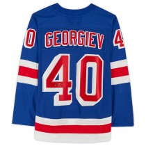 NY.Rangers #40 Alexandar Georgiev Fanatics Authentic Autographed Blue Jersey Stitched American Hockey Jerseys