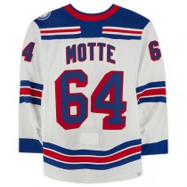 NY.Rangers #64 Tyler Motte Fanatics Authentic Game-Used White Stitched American Hockey Jerseys