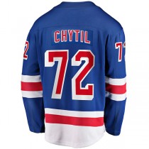 NY.Rangers #72 Filip Chytil Fanatics Branded Home Breakaway Jersey Blue Blue Stitched American Hockey Jerseys