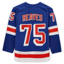 NY.Rangers #75 Ryan Reaves Fanatics Authentic Autographed Blue Stitched American Hockey Jerseys