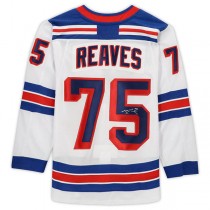 NY.Rangers #75 Ryan Reaves Fanatics Authentic Autographed White Stitched American Hockey Jerseys