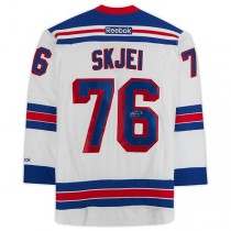 NY.Rangers #76 Brady Skjei Fanatics Authentic Autographed Reebok Premier Jersey White Stitched American Hockey Jerseys