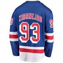NY.Rangers #93 Mika Zibanejad Fanatics Branded Premier Breakaway Player Jersey Blue Stitched American Hockey Jerseys