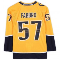 N.Predators #57 Dante Fabbro Fanatics Authentic Autographed Gold Stitched American Hockey Jerseys