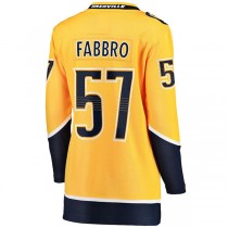 N.Predators #57 Dante Fabbro Fanatics Branded Home Breakaway Player Jersey Gold Stitched American Hockey Jerseys
