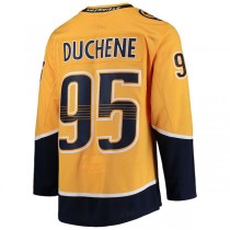 N.Predators #95 Matt Duchene Home Authentic Player Jersey Gold Stitched American Hockey Jerseys