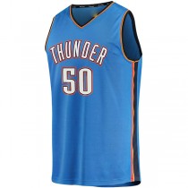 OC.Thunder #50 Jeremiah Robinson-Earl Fanatics Branded 2021-22 Fast Break Replica Jersey Icon Edition Blue Stitched American Basketball Jersey