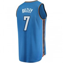 OC.Thunder #7 Darius Bazley Fanatics Branded Fast Break Replica Jersey Icon Edition Blue Stitched American Basketball Jersey