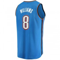 OC.Thunder #8 Jalen Williams Fanatics Branded 2022 Draft First Round Pick Fast Break Replica Player Jersey Icon Edition Blue Stitched American Basketball Jersey