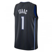 O.Magic #1 Jonathan Isaac 2021-22 Swingman Jersey Icon Edition Black Stitched American Basketball Jersey