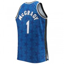 O.Magic #1 Tracy McGrady Mitchell & Ness Big & Tall 2000-01 Hardwood Classics Swingman Jersey Blue Stitched American Basketball Jersey
