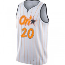 O.Magic #20 Markelle Fultz 2020-21 Swingman Jersey City Edition White Stitched American Basketball Jersey