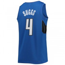 O.Magic #4 Jalen Suggs Jordan Brand 2021-22 Swingman Jersey Blue Statement Edition Stitched American Basketball Jersey