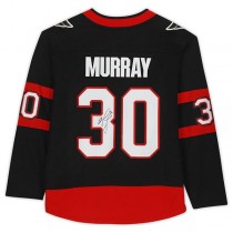 O.Senators #30 Matt Murray Fanatics Authentic Autographed Breakaway Jersey Black Stitched American Hockey Jerseys