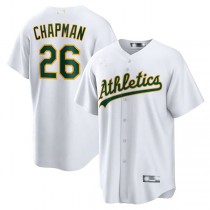 Oakland Athletics #26 Matt Chapman White Home Replica Player Name Jersey Baseball Jerseys
