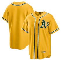 Oakland Athletics Gold Alternate Replica Team Jersey Baseball Jerseys