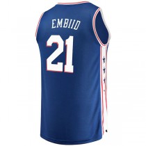 PH.76ers #21 Joel Embiid Fanatics Branded Fast Break Replica Team Color Player Jersey Royal Icon Edition Stitched American Basketball Jersey