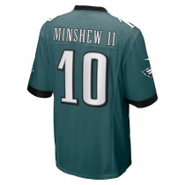 P.Eagles #10 Gardner Minshew II Midnight Green Game Player Jersey Stitched American Football Jerseys