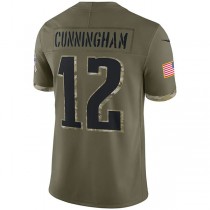 P.Eagles #12 Randall Cunningham Olive 2022 Salute To Service Retired Player Limited Jersey Stitched American Football Jerseys
