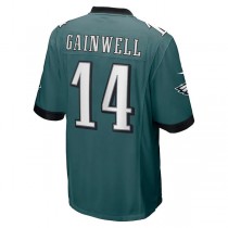 P.Eagles #14 Kenneth Gainwell Midnight Green Game Jersey Stitched American Football Jerseys