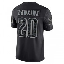 P.Eagles #20 Brian Dawkins Black Retired Player RFLCTV Limited Jersey Stitched American Football Jerseys