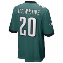 P.Eagles #20 Brian Dawkins Midnight Green Game Retired Player Jersey Stitched American Football Jerseys