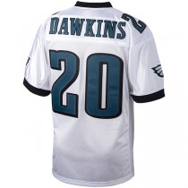 P.Eagles #20 Brian Dawkins Mitchell & Ness White 2004 Authentic Throwback Retired Player Jersey Stitched American Football Jerseys