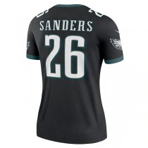 P.Eagles #26 Miles Sanders Black Legend Jersey Stitched American Football Jerseys