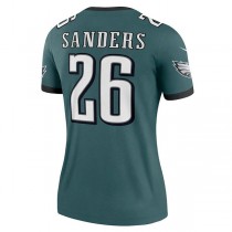 P.Eagles #26 Miles Sanders Midnight Green Legend Jersey Stitched American Football Jerseys