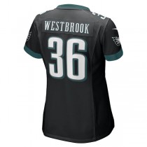 P.Eagles #36 Brian Westbrook Black Retired Game Jersey Stitched American Football Jerseys