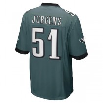 P.Eagles #51 Cam Jurgens Midnight Green Game Player Jersey Stitched American Football Jerseys