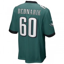 P.Eagles #60 Chuck Bednarik Midnight Green Game Retired Player Jersey Stitched American Football Jerseys
