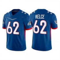 P.Eagles #62 Jason Kelce 2022 Royal Pro Bowl Stitched Jersey American Football Jerseys