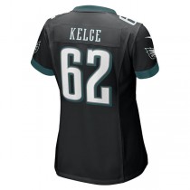 P.Eagles #62 Jason Kelce Black Player Game Jersey Stitched American Football Jerseys
