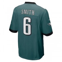 P.Eagles #6 DeVonta Smith Midnight Green Player Game Jersey Stitched American Football Jerseys