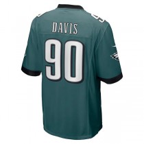 P.Eagles #90 Jordan Davis Midnight Green 2022 Draft First Round Pick Game Jersey Stitched American Football Jerseys