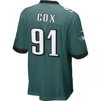 P.Eagles #91 Fletcher Cox Midnight Green Game Jersey Stitched American Football Jerseys