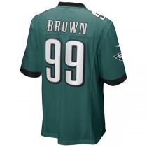 P.Eagles #99 Jerome Brown Midnight Green Game Retired Player Jersey Stitched American Football Jerseys