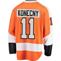 P.Flyers #11 Travis Konecny Fanatics Branded Breakaway Player Jersey Orange Stitched American Hockey Jerseys