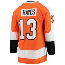 P.Flyers #13 Kevin Hayes Home Primegreen Authentic Pro Player Jersey Orange Stitched American Hockey Jerseys