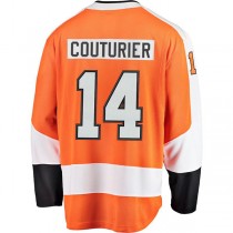 P.Flyers #14 Sean Couturier Fanatics Branded Breakaway Jersey Orange Stitched American Hockey Jerseys
