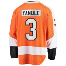 P.Flyers #3 Keith Yandle Fanatics Branded Home Breakaway Player Jersey Orange Stitched American Hockey Jerseys
