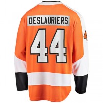 P.Flyers #44 Nicolas Deslauriers Fanatics Branded Home Breakaway Player Jersey Orange Stitched American Hockey Jerseys